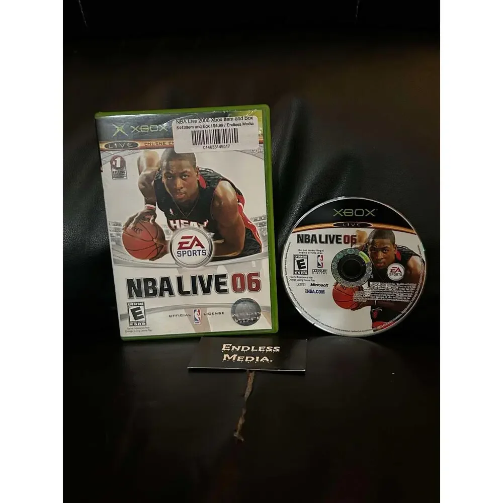 NBA Live 2006 Microsoft Xbox Item and Box Video Game